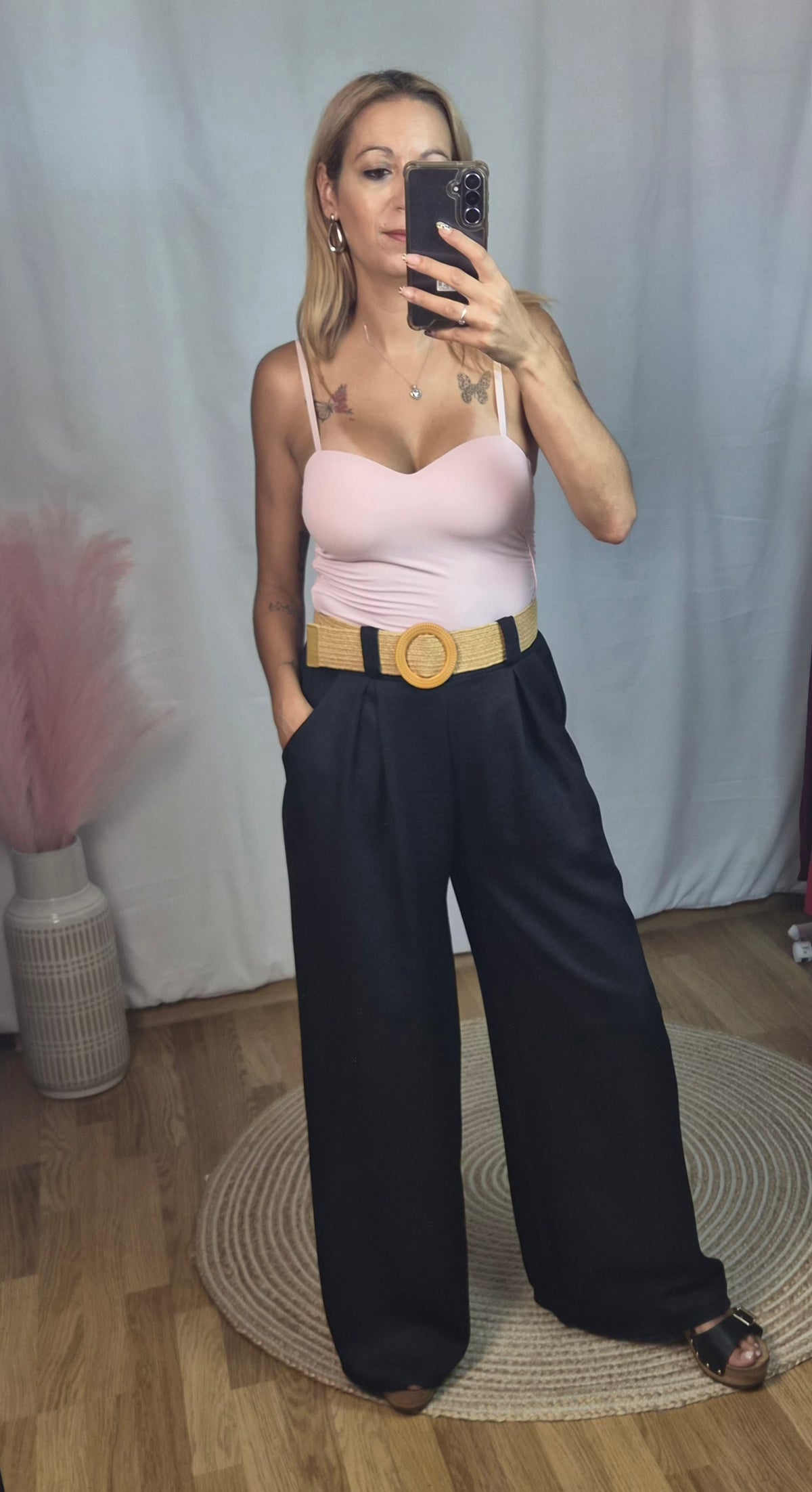 Pantalón palazo negro
