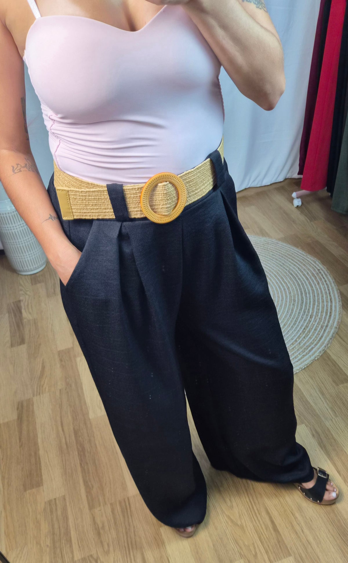 Pantalón palazo negro