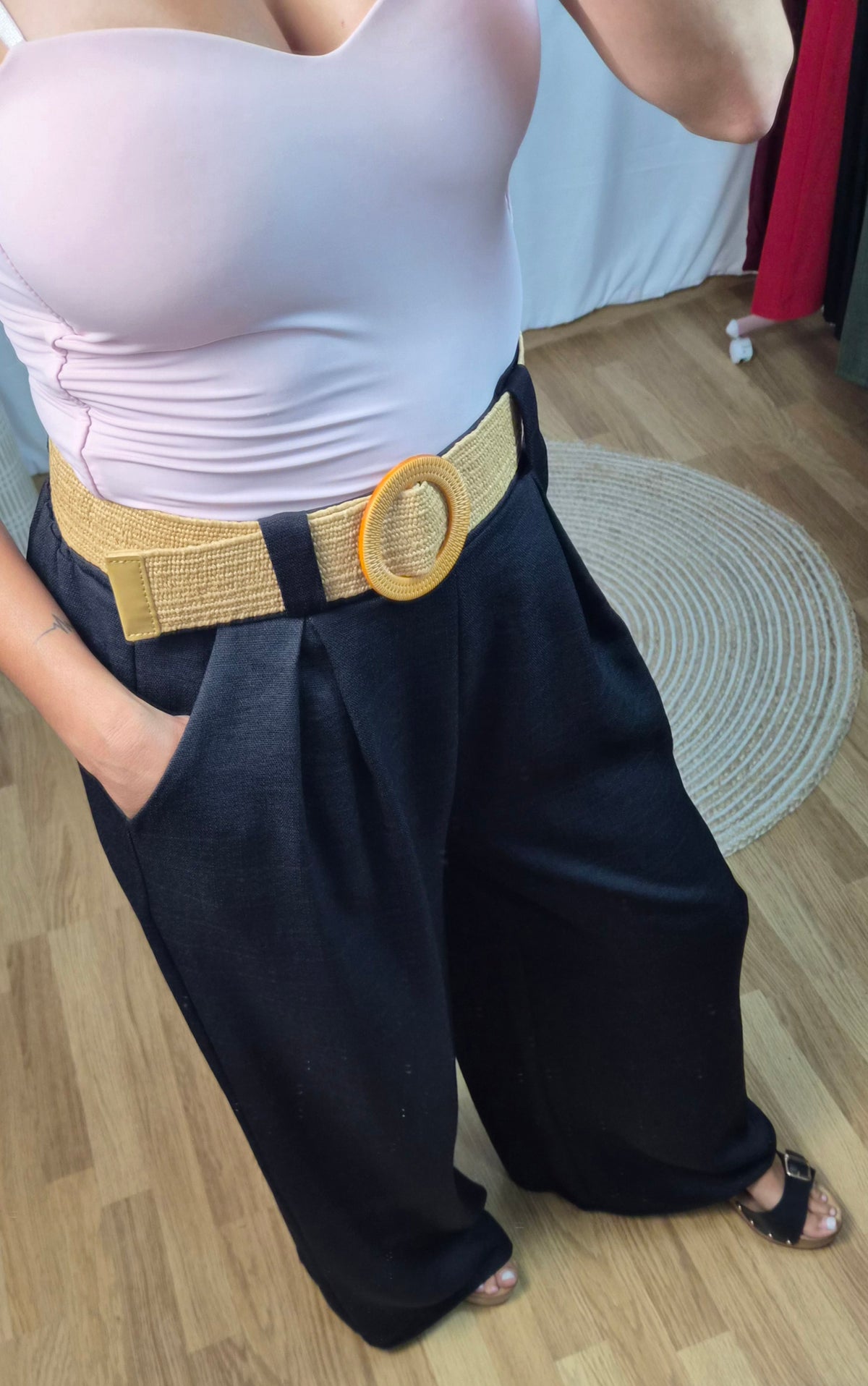 Pantalón palazo negro