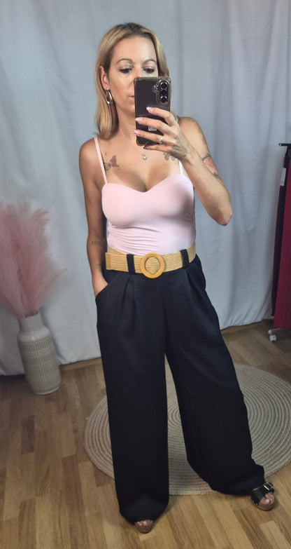 Pantalón palazo negro