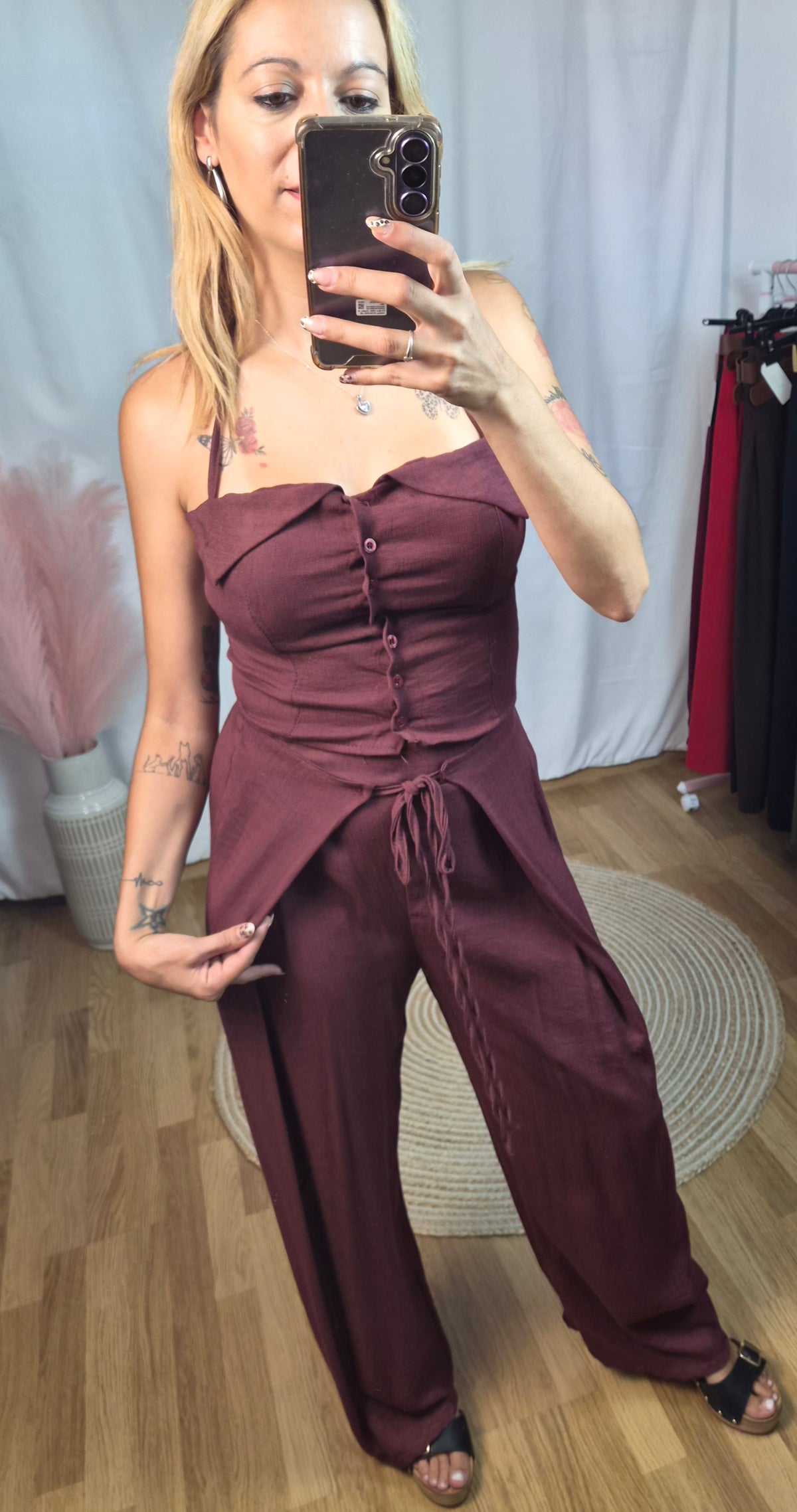 Conjunto burdeos