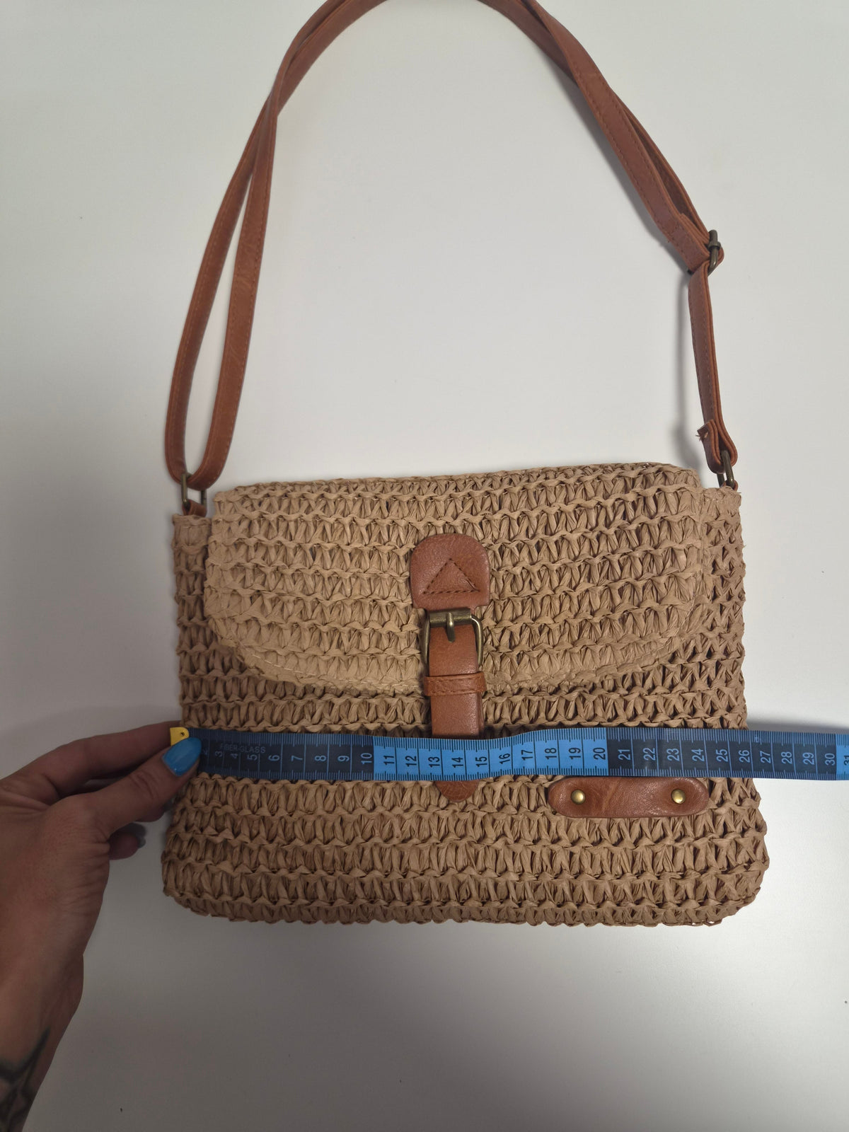 Bolso Boho Rafia Verano - vista trasera