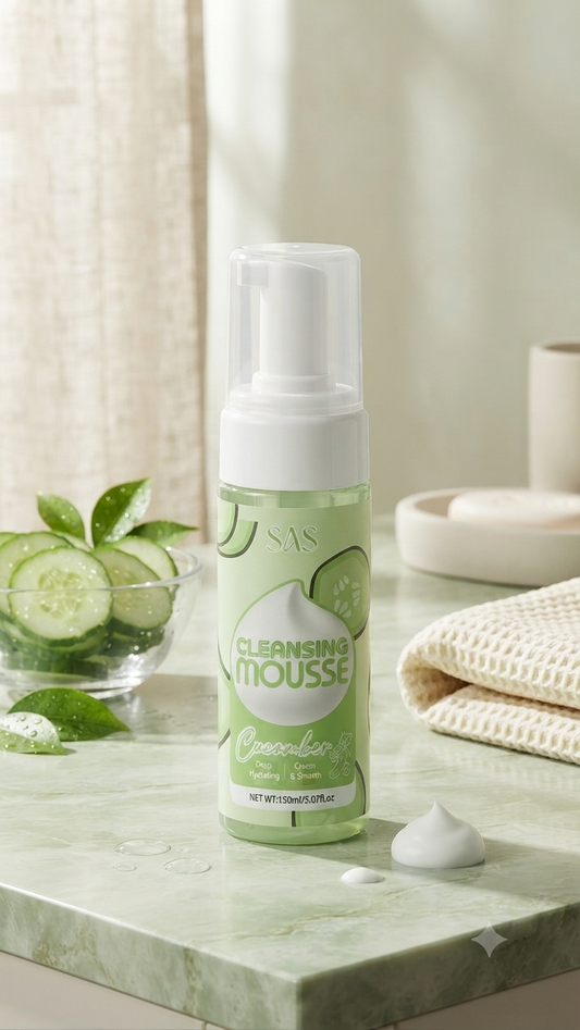 Mousse Limpiador Facial de Pepino