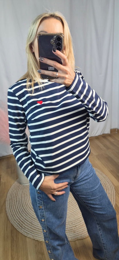 Camiseta Rayas Corazón