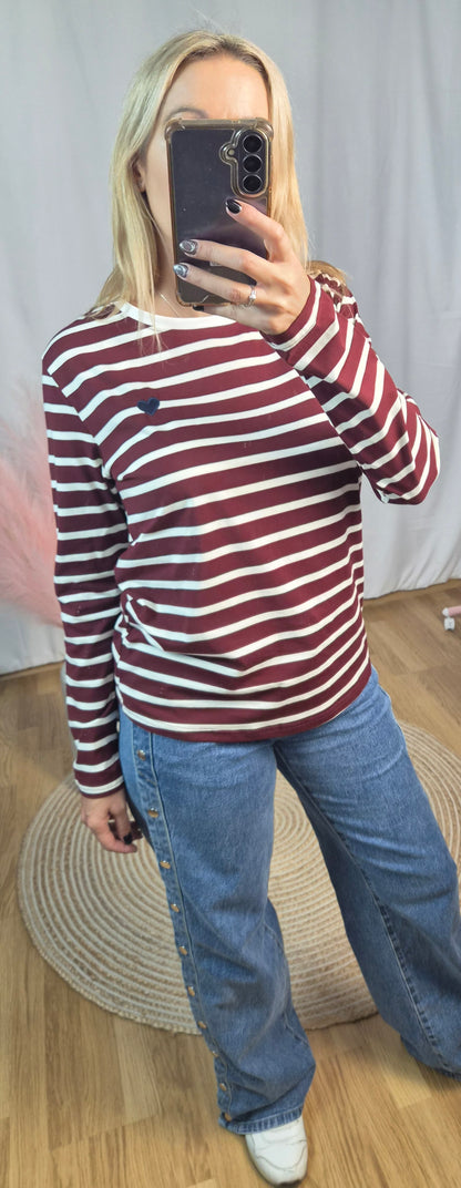 Camiseta Rayas Corazón